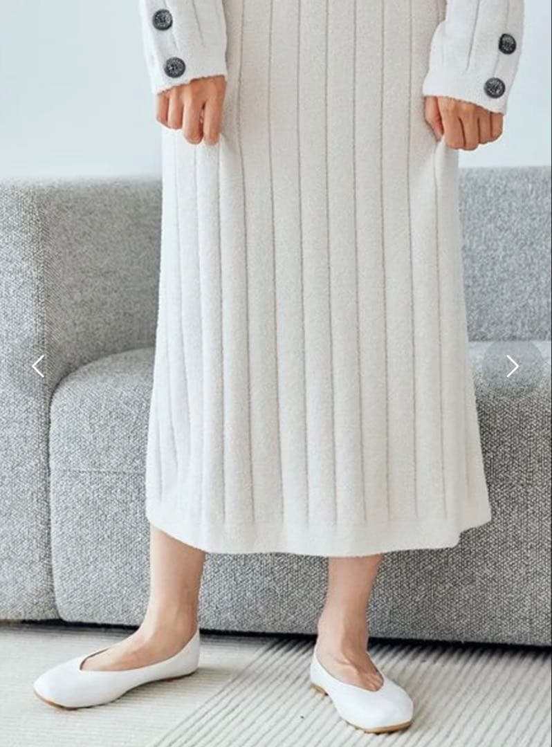 【新品未使用】ジェラートピケ　ホットスムーズィーワイドリブワンピース