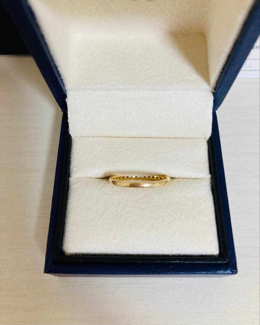 Vendome Aoyama ハーフエタニティ ピンキーリング 0.18ct