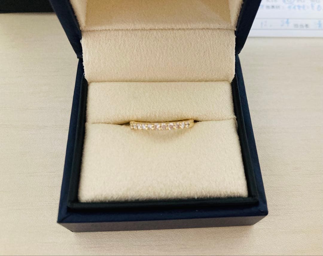 Vendome Aoyama ハーフエタニティ ピンキーリング 0.18ct