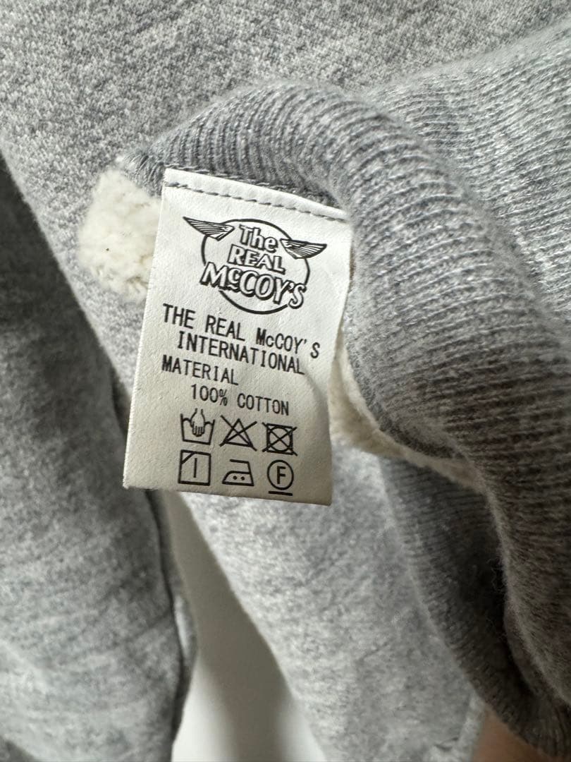 ザ・リアルマッコイズ　スウェットパーカー　グレー