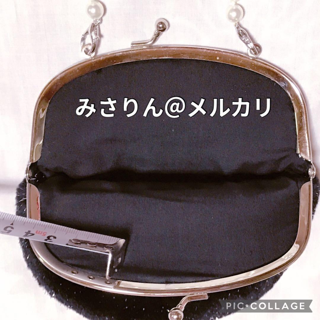 未使用 ハローキティ ビーズ ポーチ ばらキティ がま口 パール ラメ バッグ