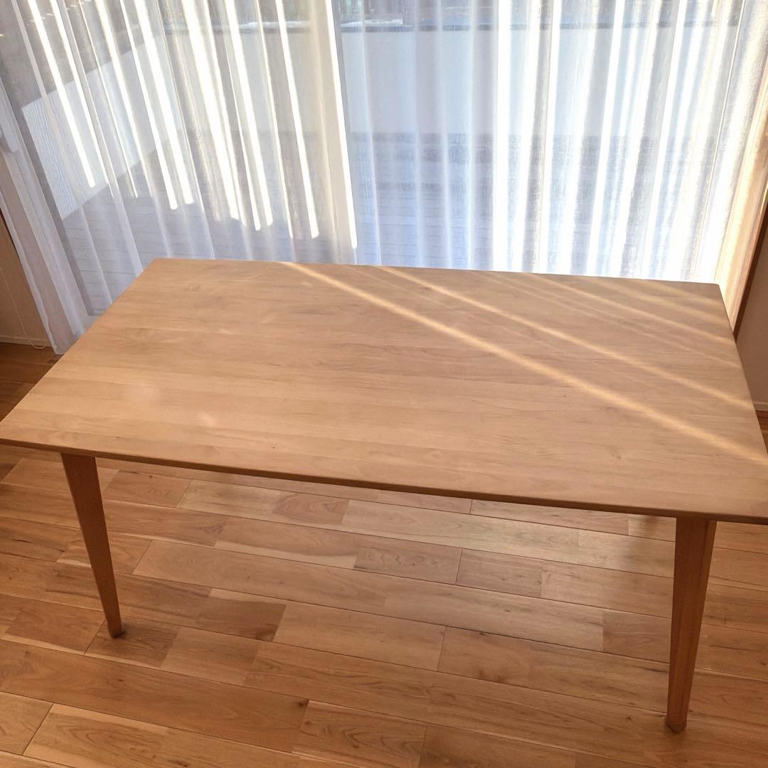 モモナチュラル w150 VIBO 天然木 北欧風 ダイニングテーブル