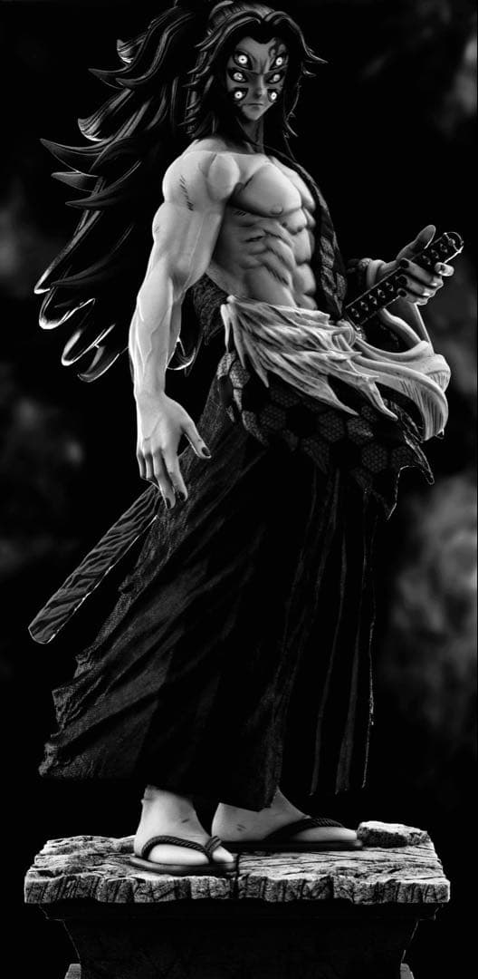 鬼滅　フィギュア　ガレージキット　未塗装未組立　鬼滅の刃　上弦の壱　黒死牟