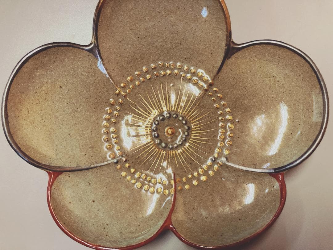 【値下げ】 乾山写 花形 果物皿 5客