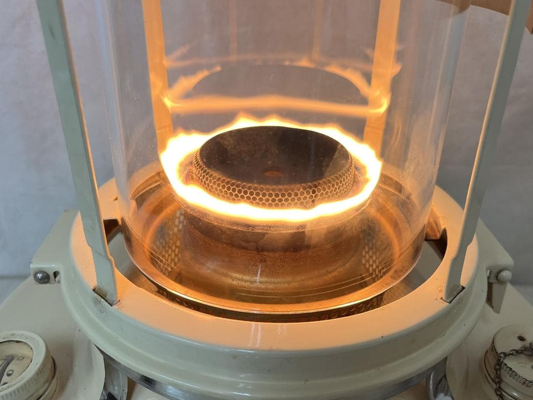 美品【Aladdin】アラジンブルーフレーム１６型 ガラスチムニー 梁瀬 英国製