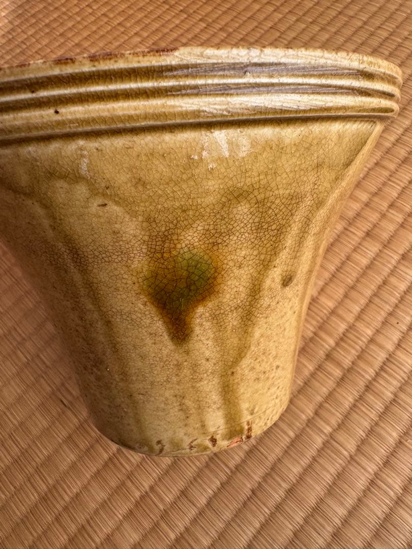 淡々斎☆黄瀬戸末広水指