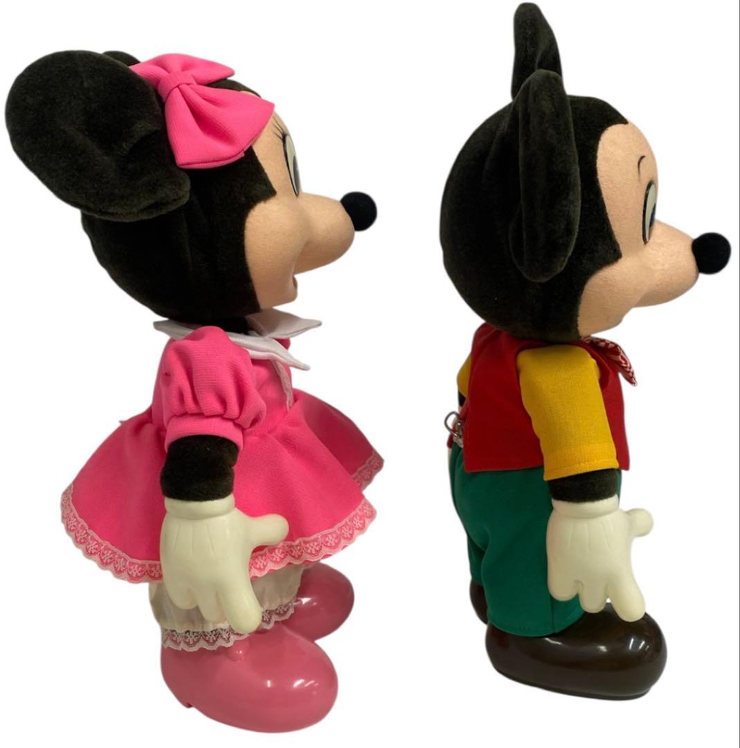 ミッキー&ミニー　首振り人形　オルゴール　25ク106