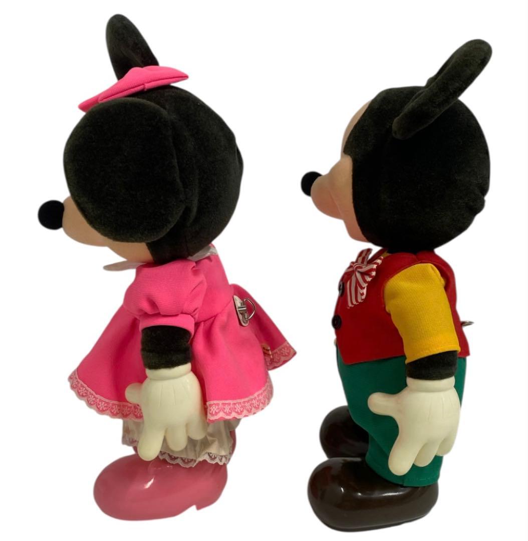 ミッキー&ミニー　首振り人形　オルゴール　25ク106