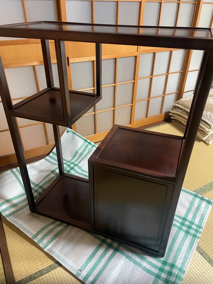 中国家具　中国骨董　箪笥　唐木　紫檀　黒檀　木製　飾り棚　茶箪笥　ローズウッド