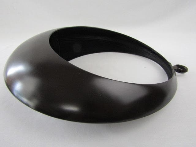 Y5-1101◇唐銅製 吊花生 満月 尺0 浄斎造 剣山 花鎖付 高さ33ｃｍ◇