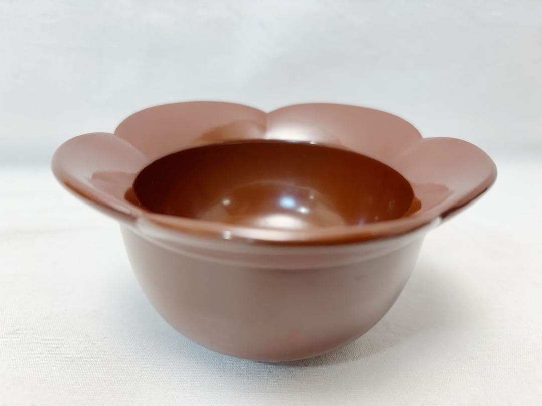 ほぼ未使用 茶道具 光宏作木製古代朱 向付 5客組 料理皿 小鉢 銘々皿底印共箱