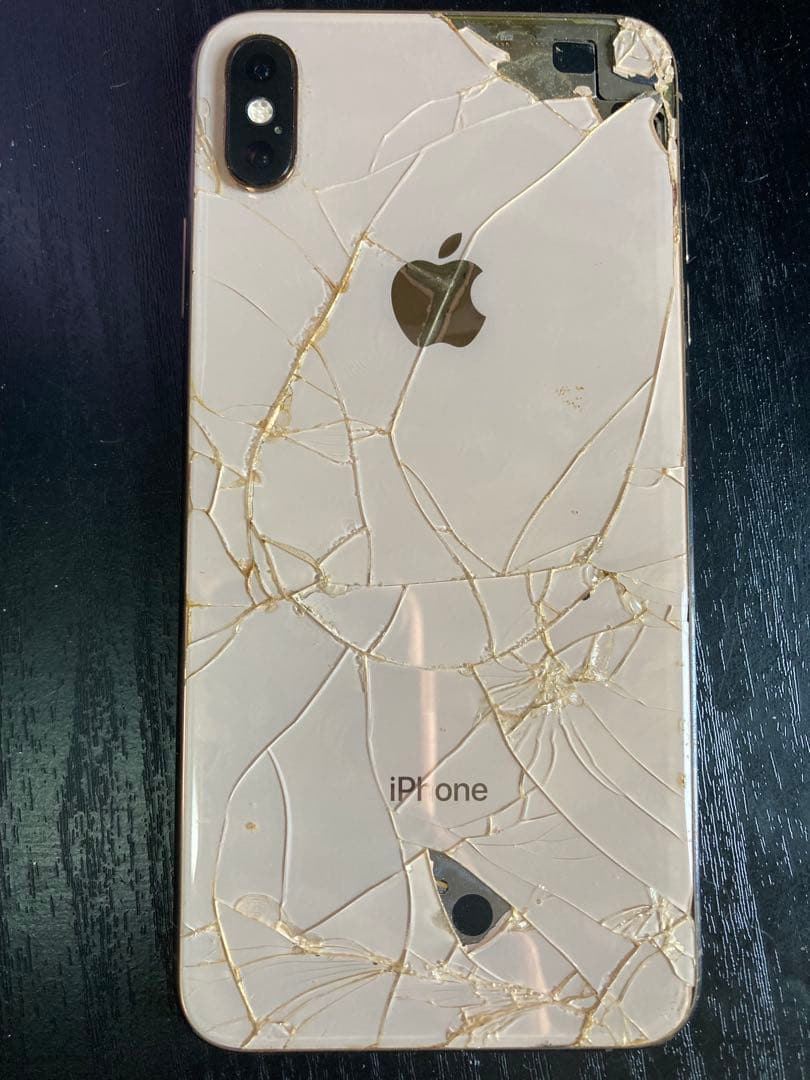 【OMH出品】iPhone XSMax ゴールド 256GB本体 前背面割