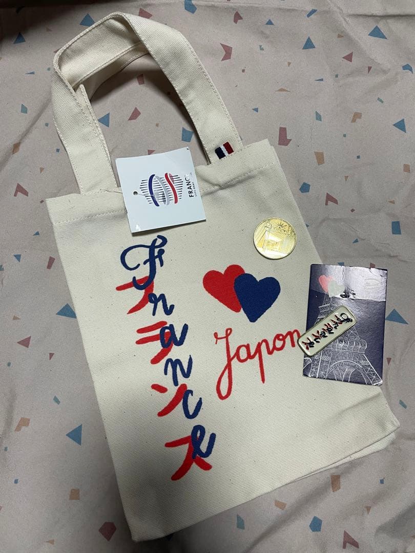 大阪万博 フランス館 ピンバッジ トートバッグ 