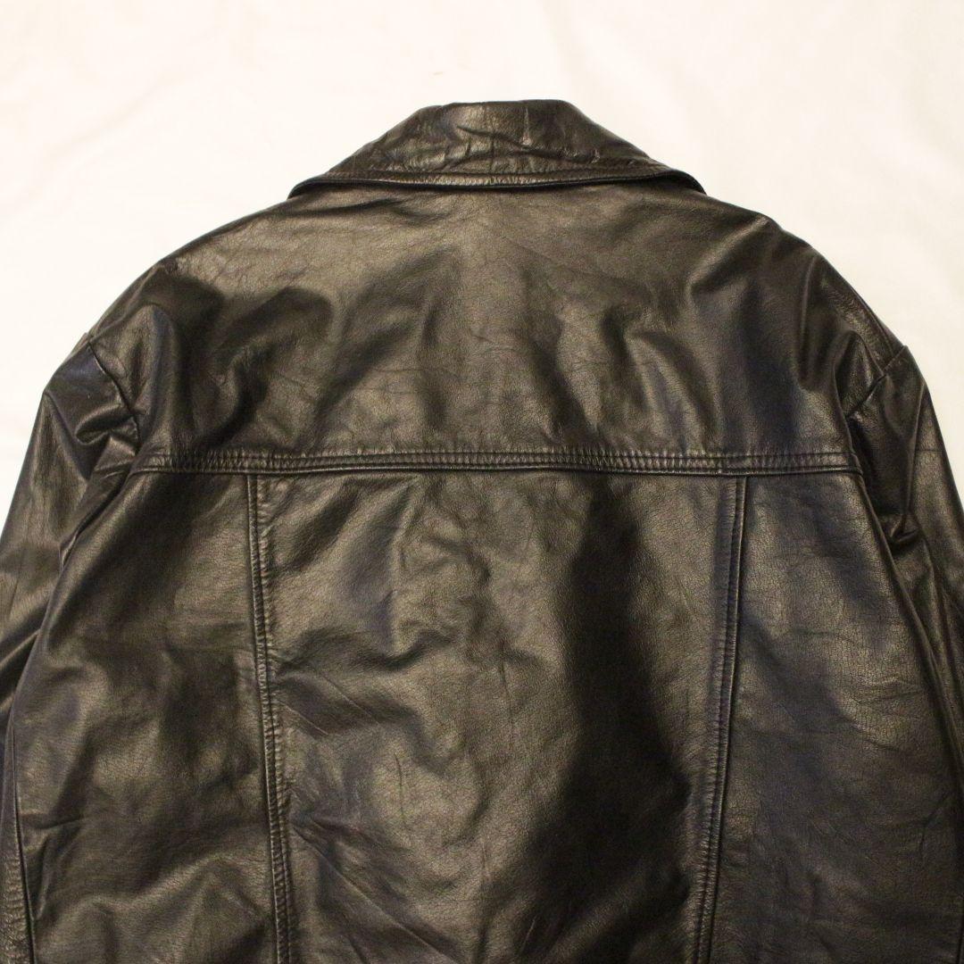 レザージャケット gジャン トラッカージャケット ブラック