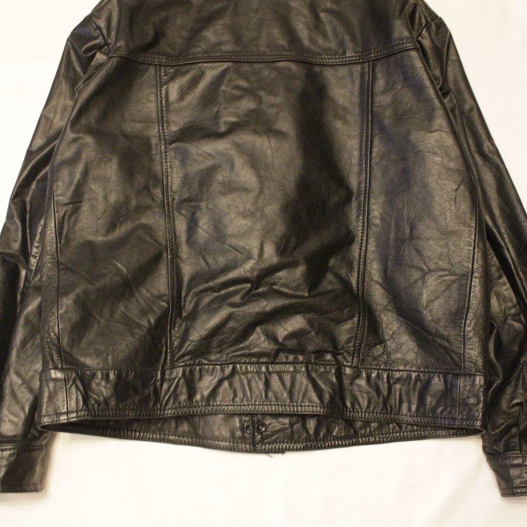 レザージャケット gジャン トラッカージャケット ブラック