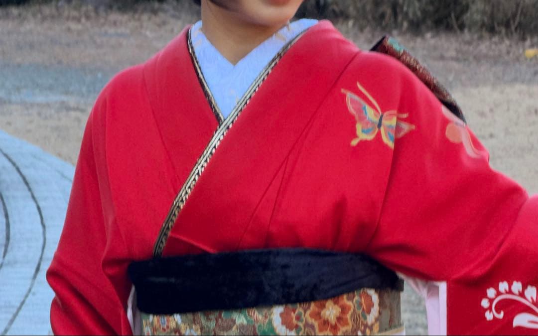 振袖フルセット身丈167裄69 後藤久美子ブランド 金銀彩 赤逸品 成人式卒業式