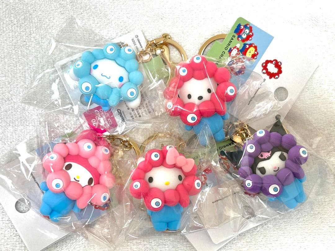 サンリオ　ミャクミャクなりきり　キーホルダー　パステル　5個セット