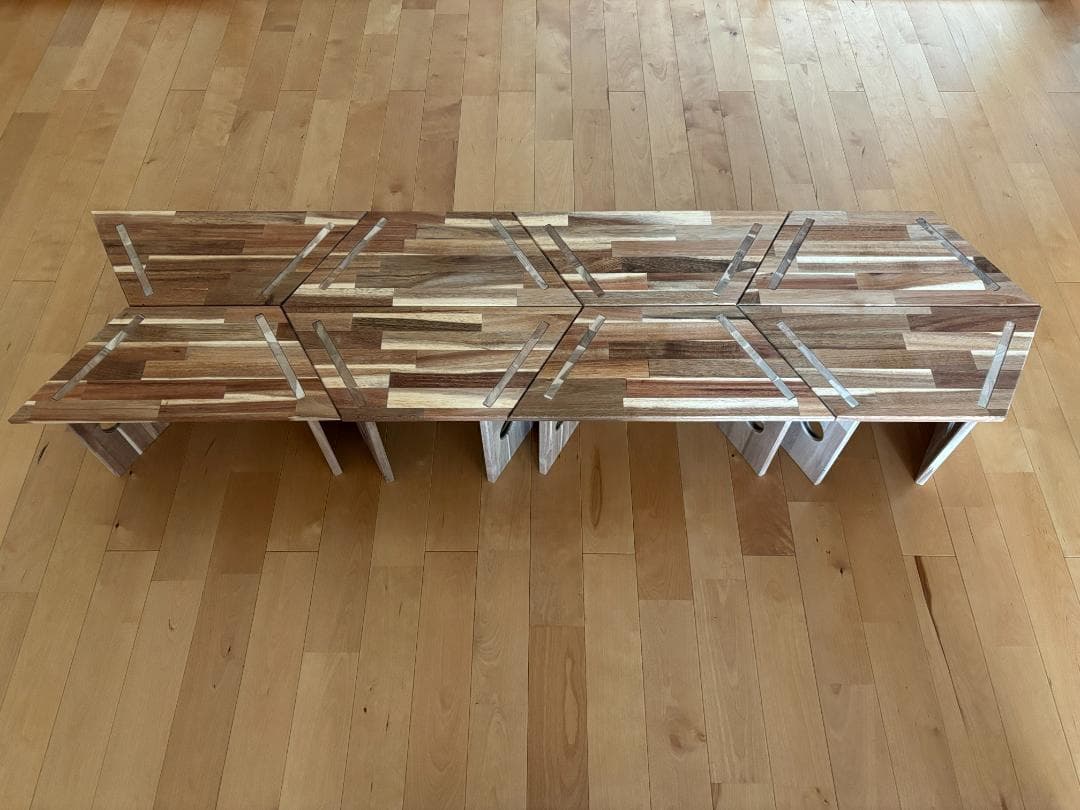 中サイズ ヘキサゴンテーブル ヘキサテーブル 囲炉裏テーブル 組み立て式