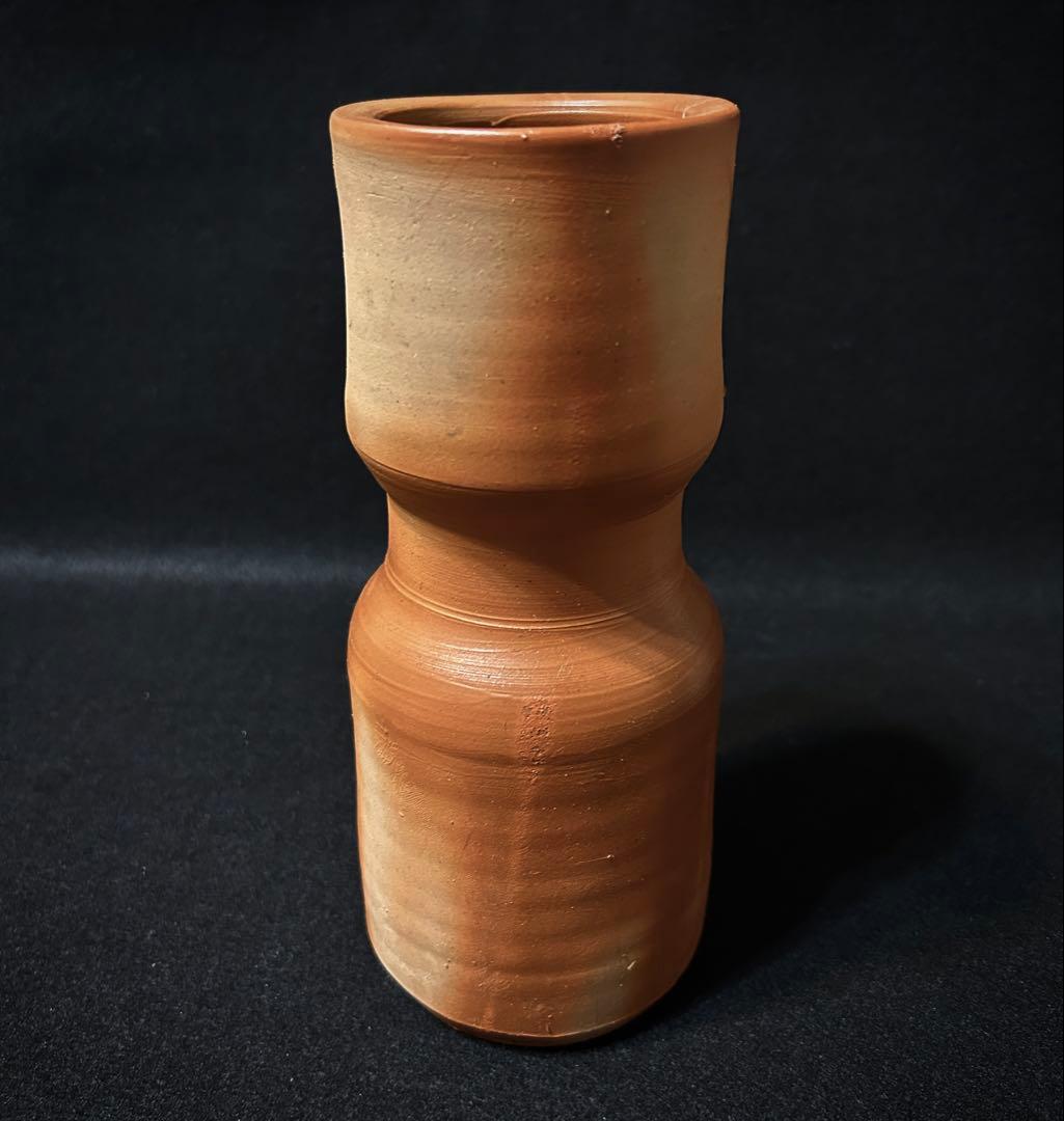 備前焼 藤原雄 緋襷 花瓶 人間国宝 陶芸 備前