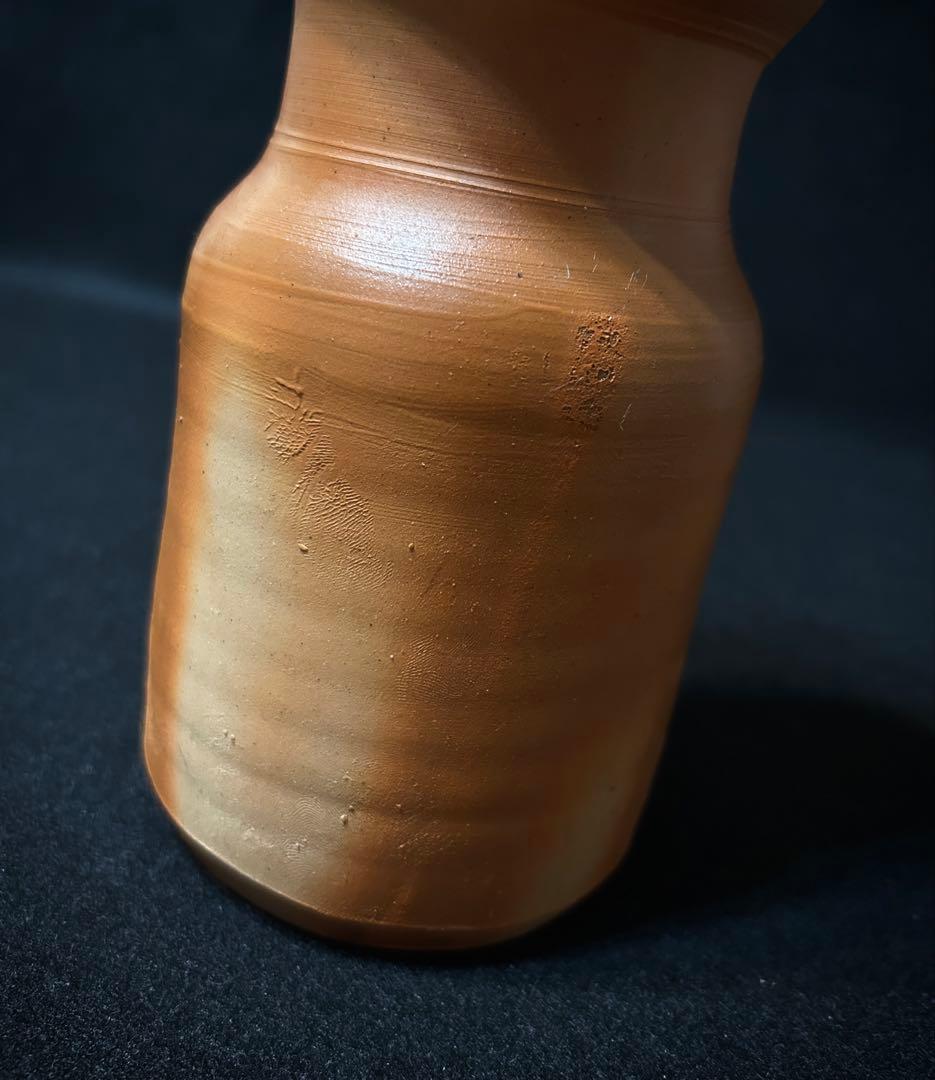 備前焼 藤原雄 緋襷 花瓶 人間国宝 陶芸 備前