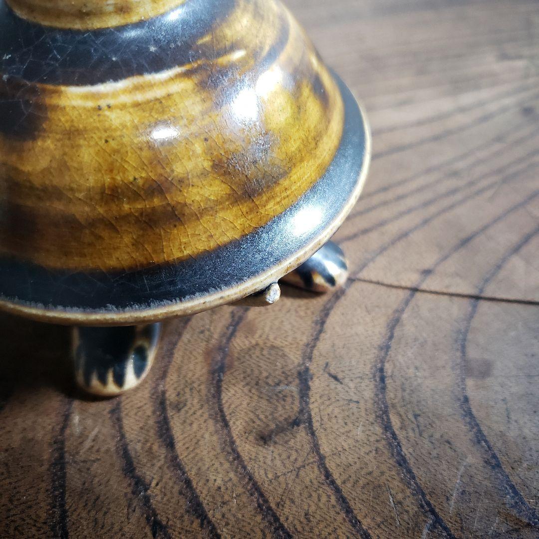 油燈　油壺　油灯　オイルランプ　陶器　亀　珍品　一輪挿し　花器　花瓶