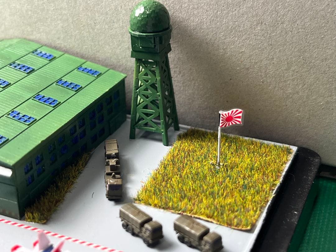 1/700自衛隊基地ジオラマ航空機付