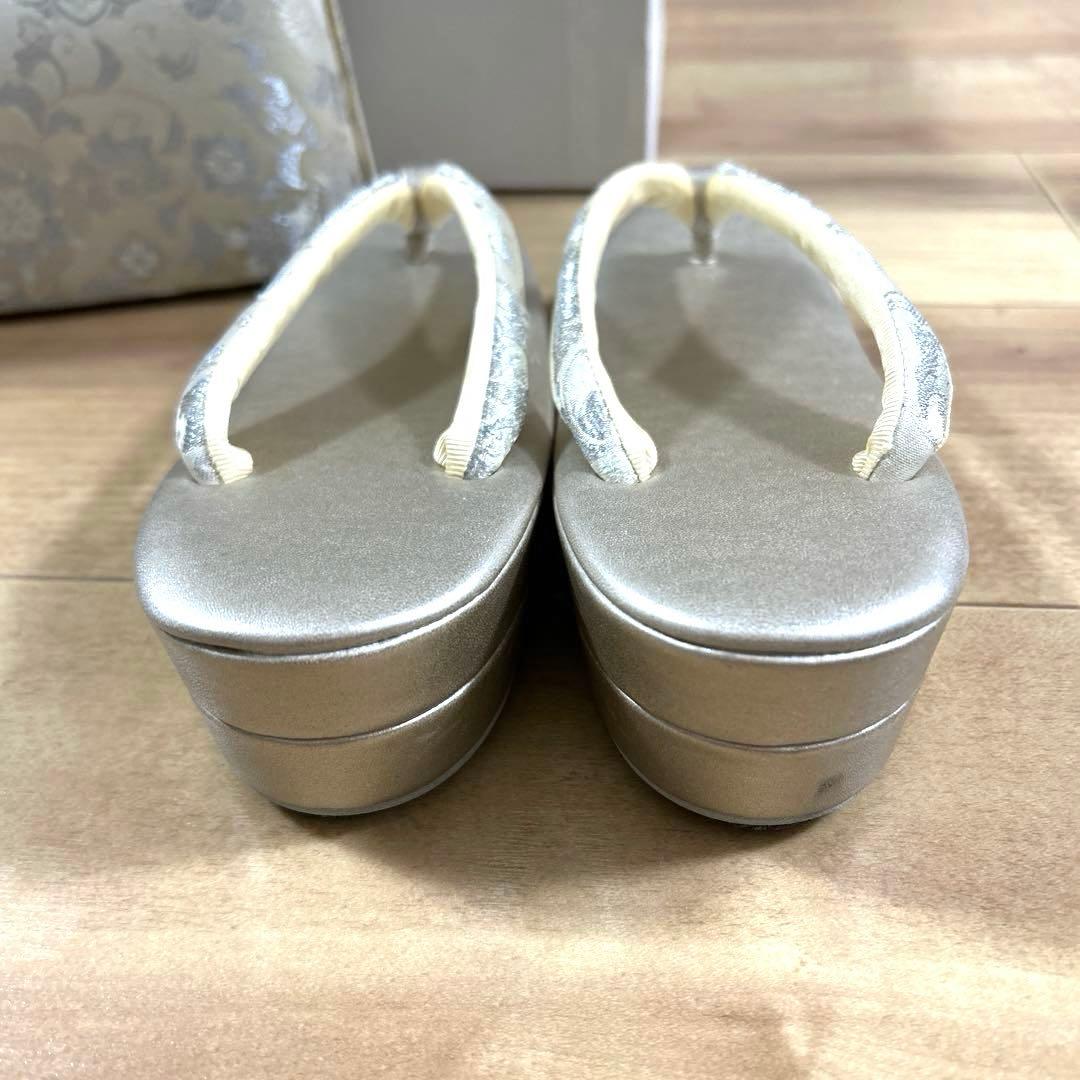 フォーマル 正絹帯地 草履 バッグセット 和装 一度のみ使用 ②