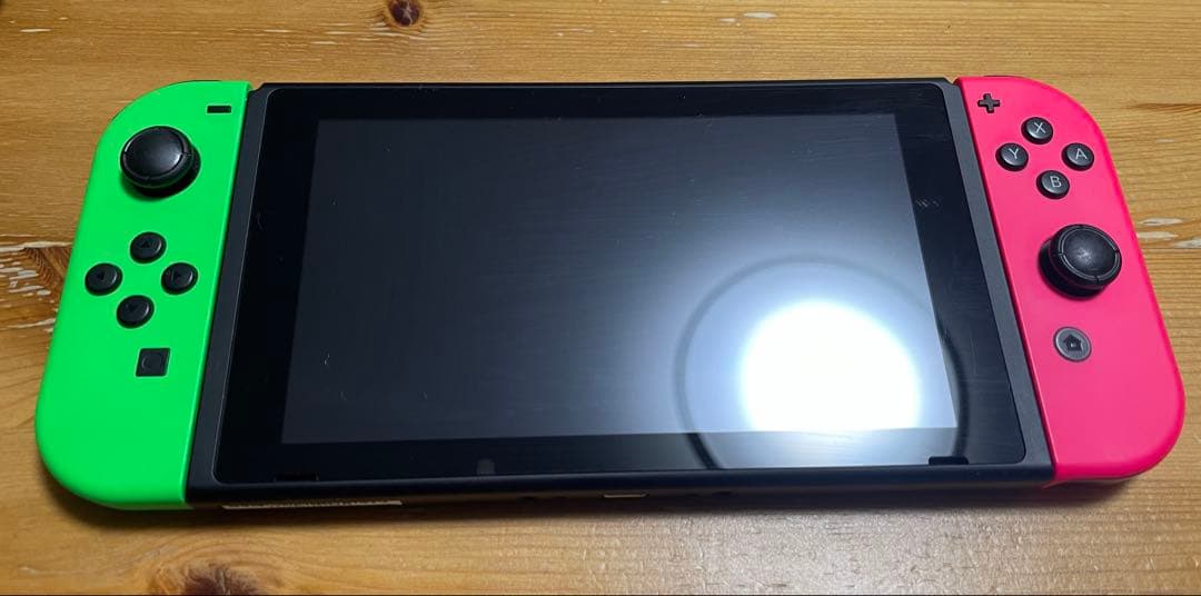 【匿名配送】Nintendo Switch 本体 グリーン/ピンク　　ケース付き