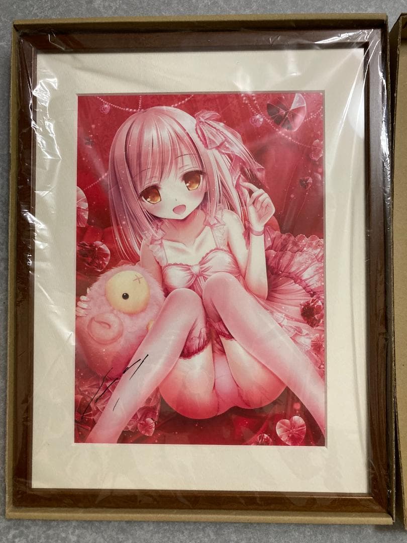 【新品】てぃんくる直筆サイン入り複製原画 はるかぜせつな てぃんかーべる 版画