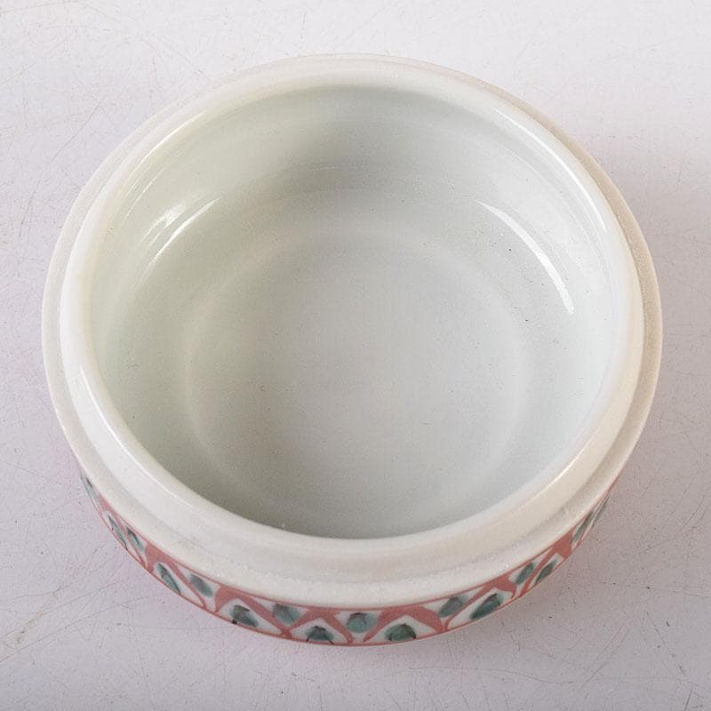 茶道具　京焼　平安　高野昭阿弥造　赤絵金彩　干支丑香合　共箱　V　8003