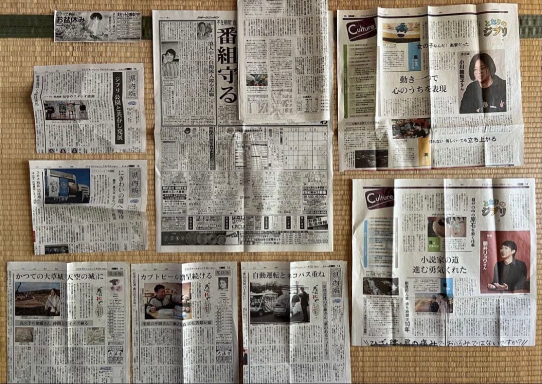 宮崎駿、スタジオジブリ関連のフライヤー、ポスター、新聞等まとめて