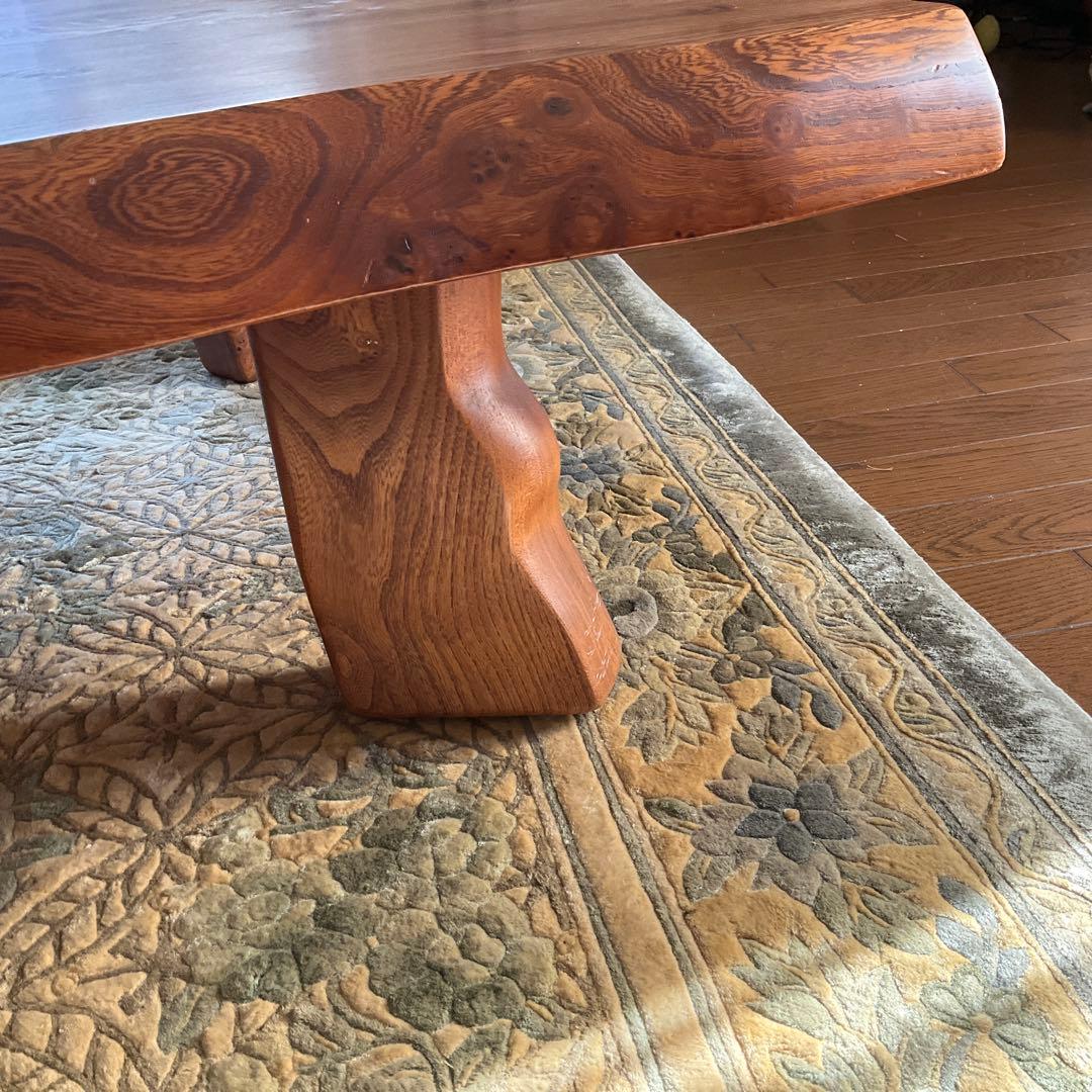 希少な屋久杉一枚板、ローテーブル、座卓