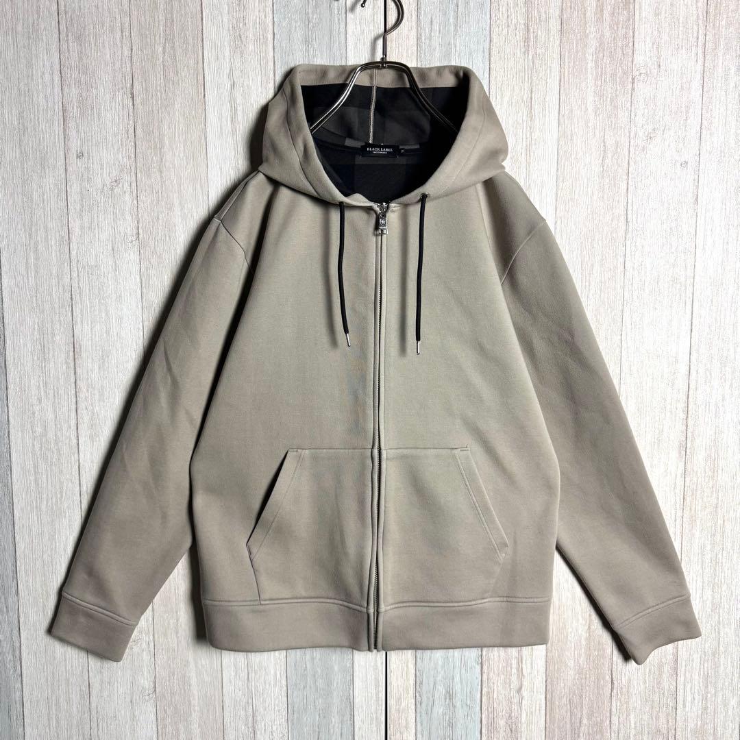 3537【希少・美品】ブラックレーベルクレストブリッジ メガチェック パーカー