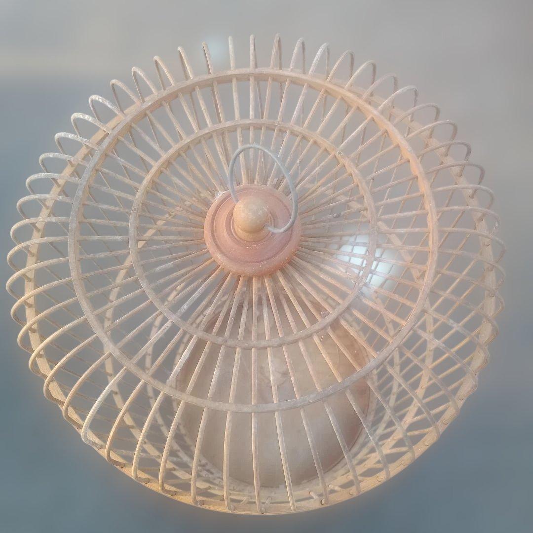 5132）木製鳥かご　吊り下げタイプ　高さ８６ｃｍ　大型