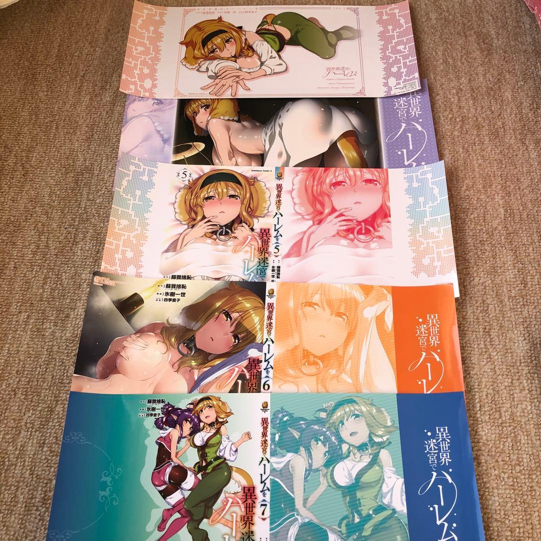 異世界迷宮でハーレムを　特典ブックカバー5枚セット