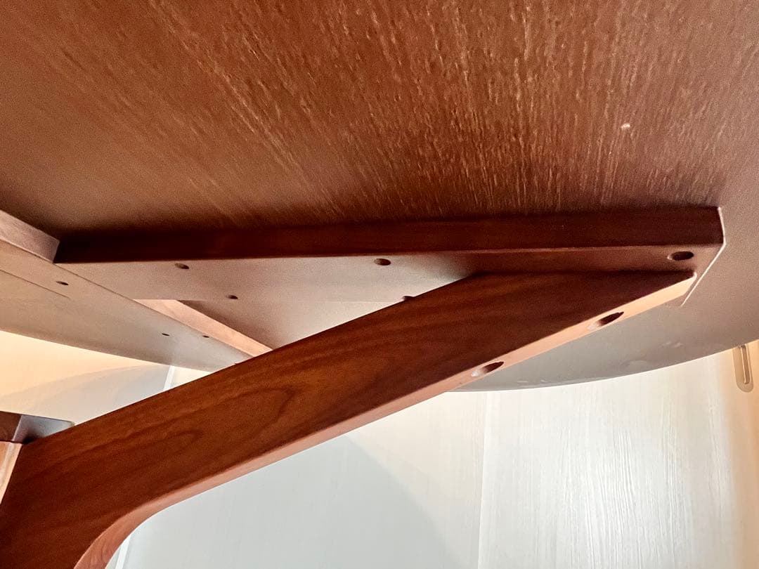 直径120cm(送料込み)ダイニングテーブル|ウォールナット