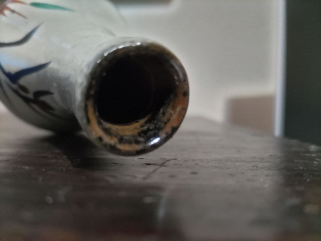 琉球　壺屋　粉引　色絵　徳利