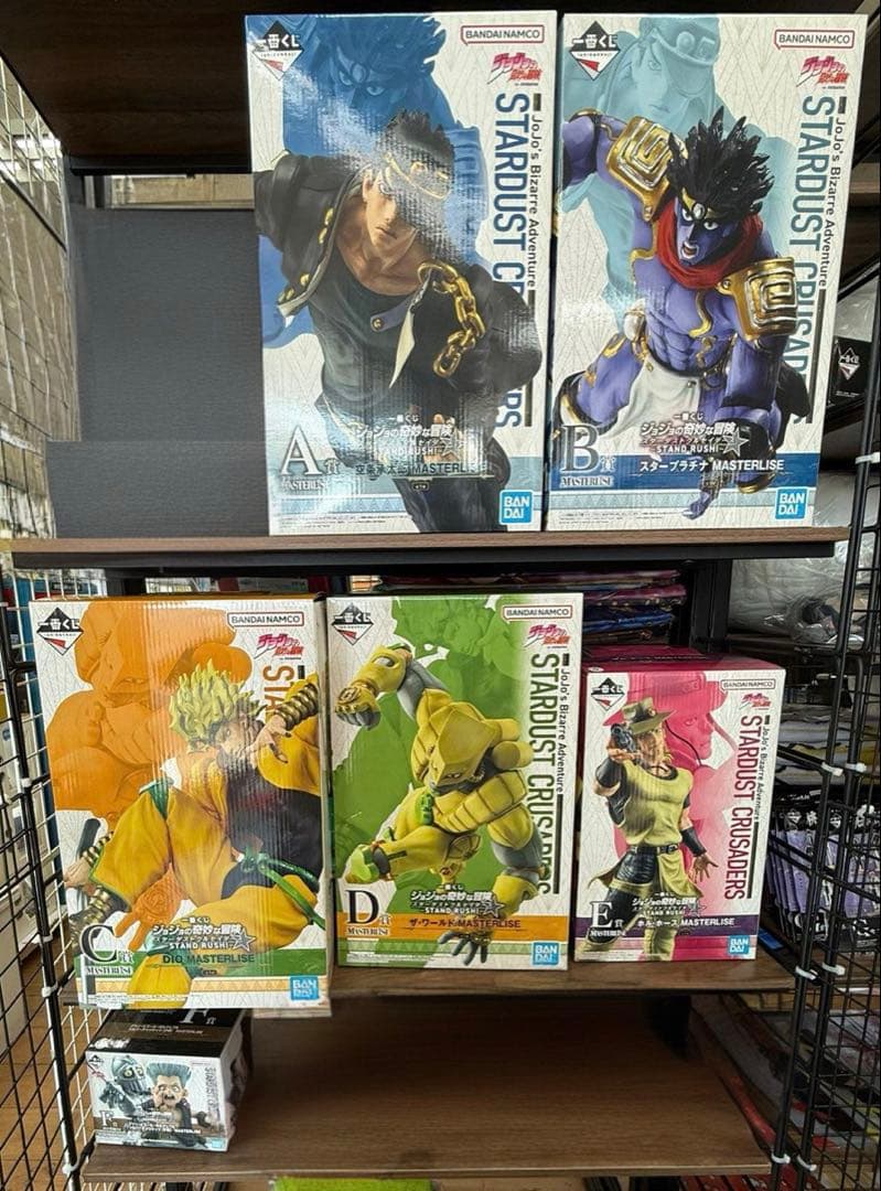 一番くじ ジョジョの奇妙な冒険 スターダストクルセイダースABCDEF賞セット