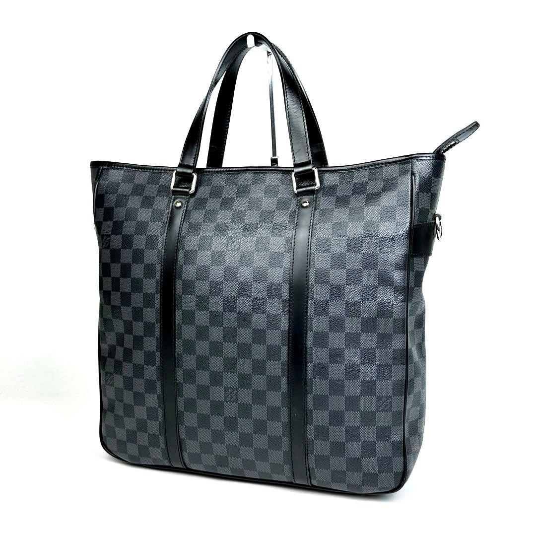 極美品 ルイヴィトン ダミエグラフィット タダオPM N41259 トート 革