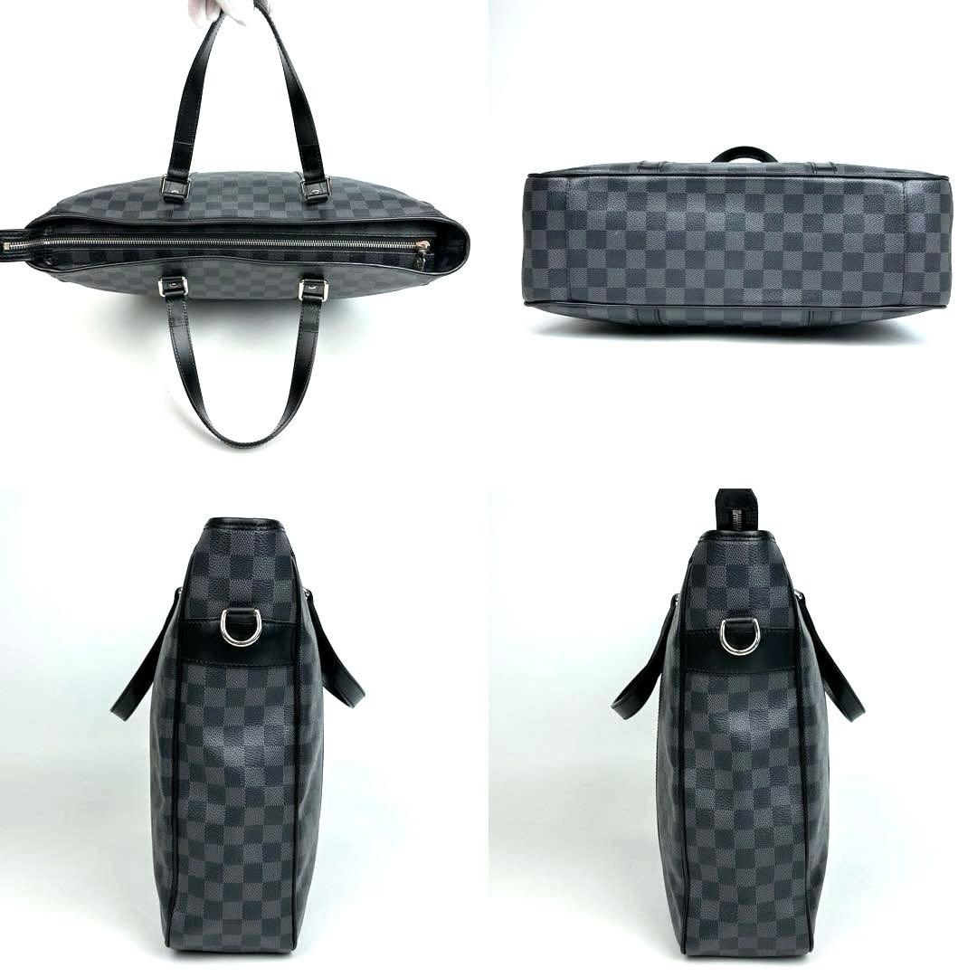 極美品 ルイヴィトン ダミエグラフィット タダオPM N41259 トート 革