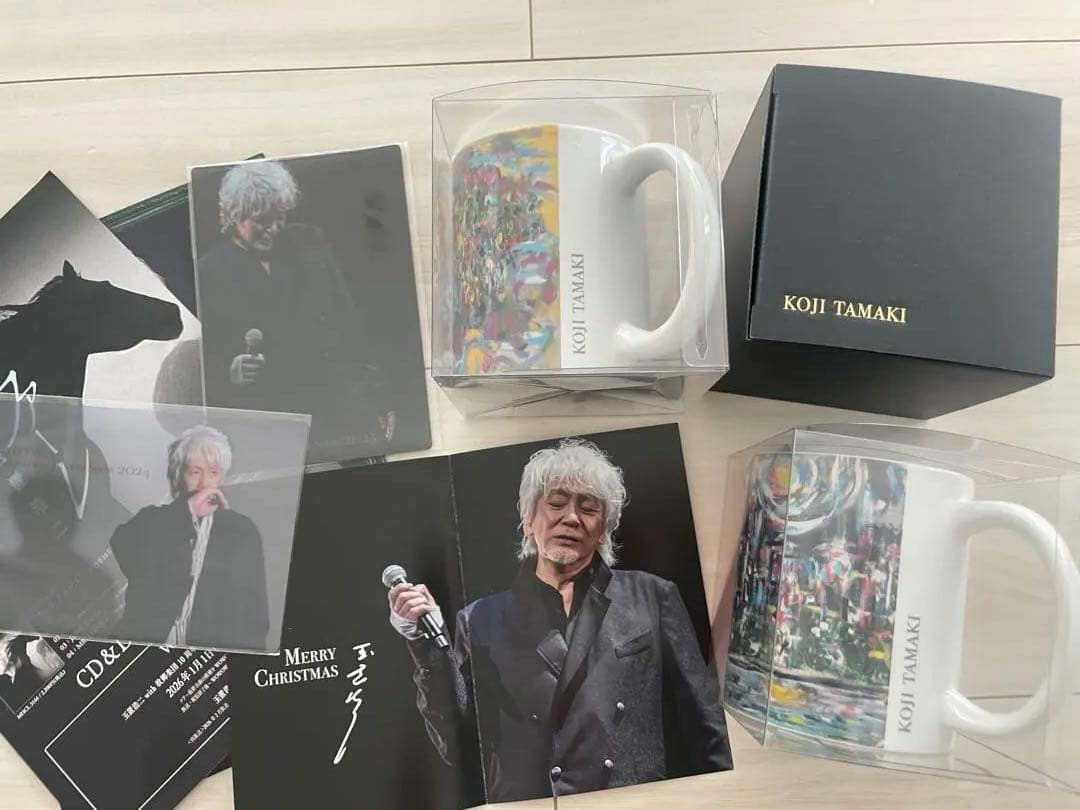 玉置浩二2025クリスマスディナーショー記念品 新品未使用　会場マグカップ2種類