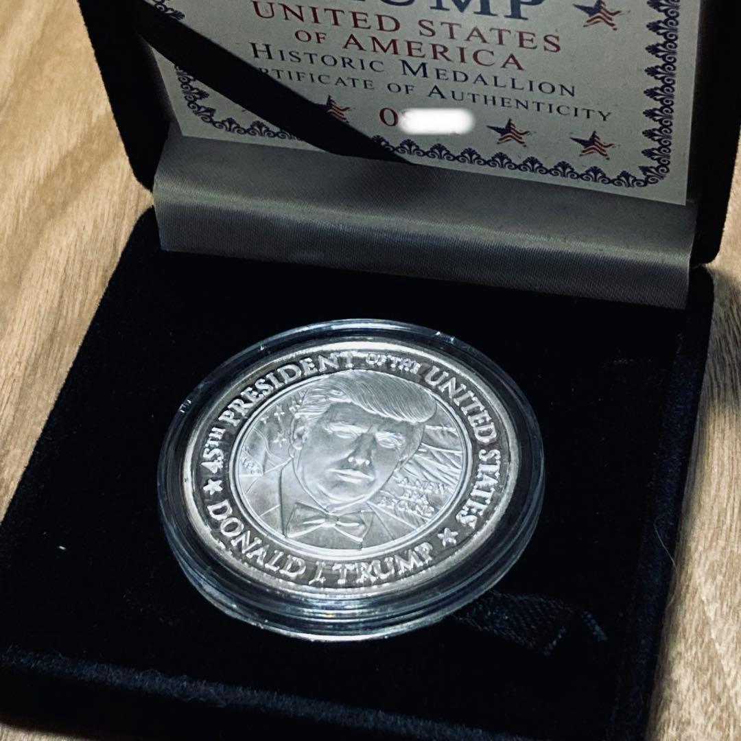 （超レア！）トランプ大統領　1オンス 銀貨　トランプ/メラニア