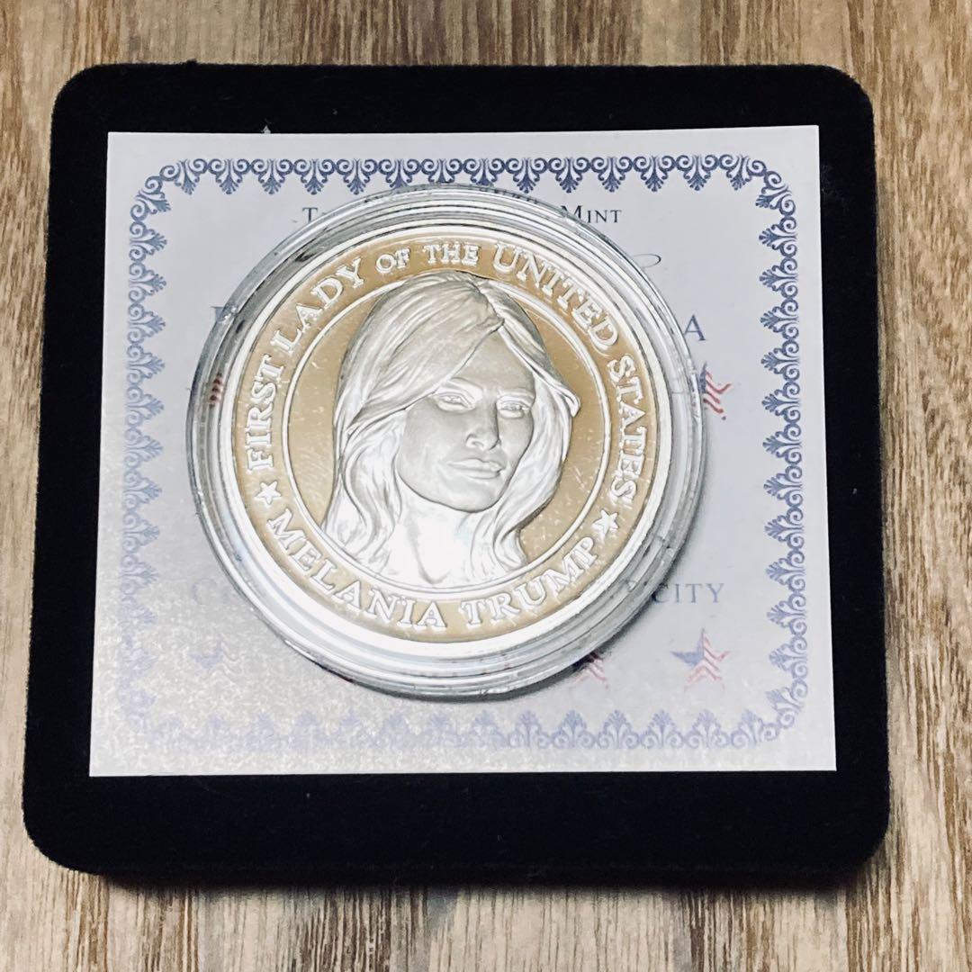 （超レア！）トランプ大統領　1オンス 銀貨　トランプ/メラニア