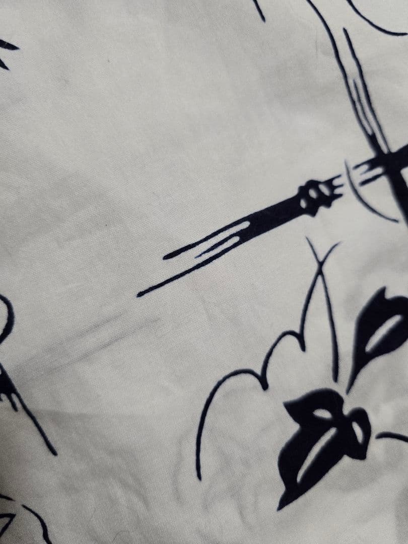 日本橋竺仙 白コーマ朝顔保管のみ浴衣新品同様