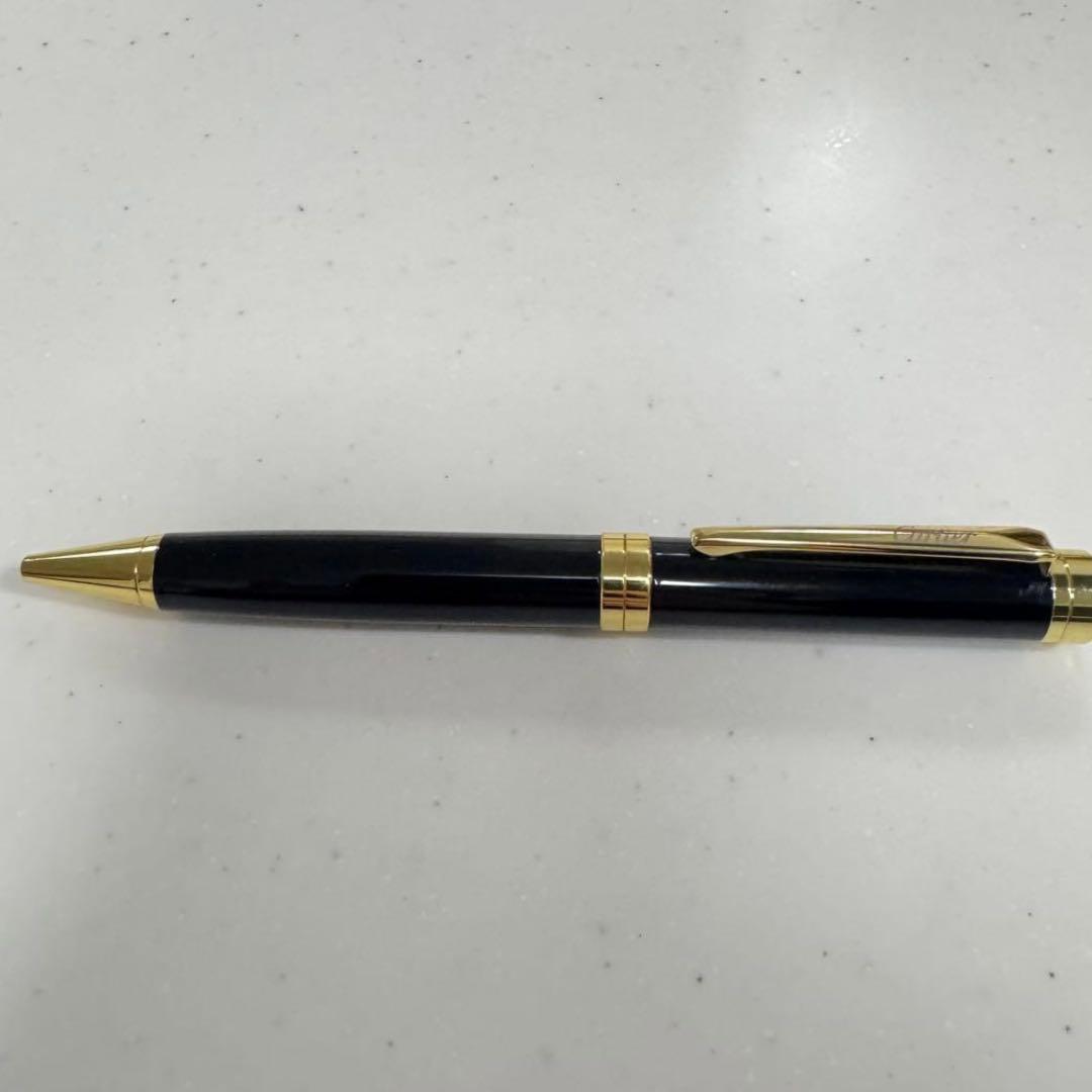 カルティエ Cartier ボールペン 黒 金 ブラック ゴールド