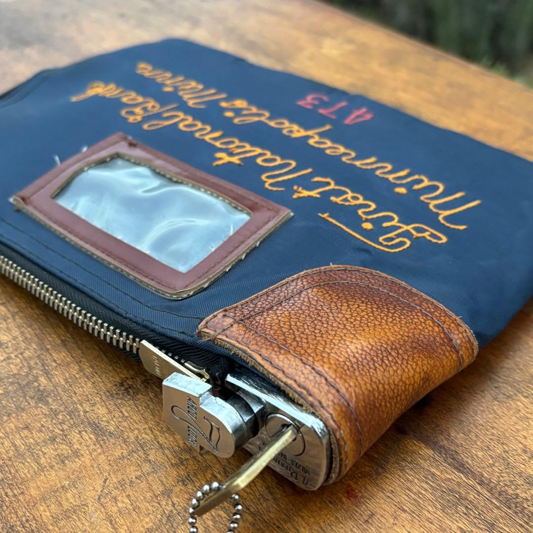 アンティーク雑貨 U.S.A. VINTAGE Bank Deposit Bag