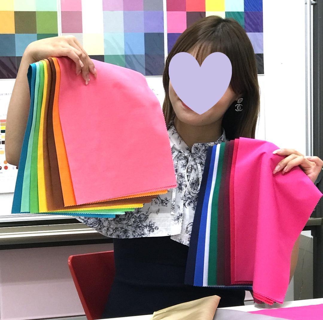64色カラードレープ、パーソナルカラー診断用「新品」厚手綿ブロード高級生地使用