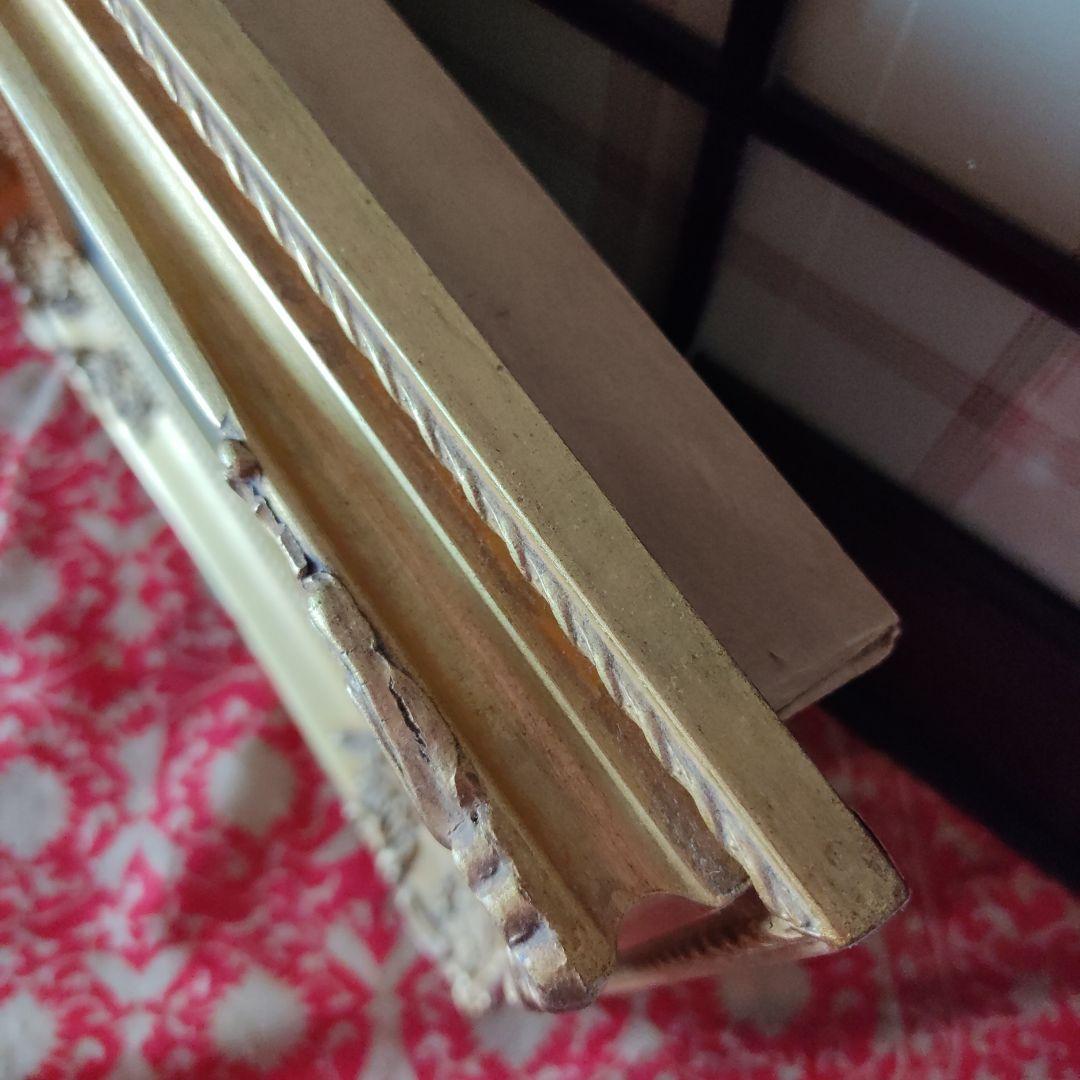 三上隆彦 馬 絵 金額縁 本物 馬の三く上 サラブレッド 競走馬