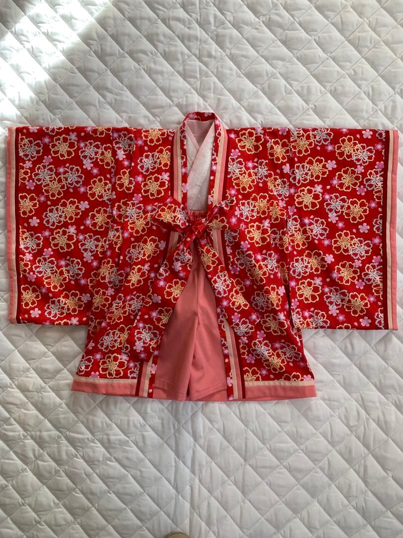 十二単風　ベビー　赤系　*ひな祭り　*初節句　*お食い初め