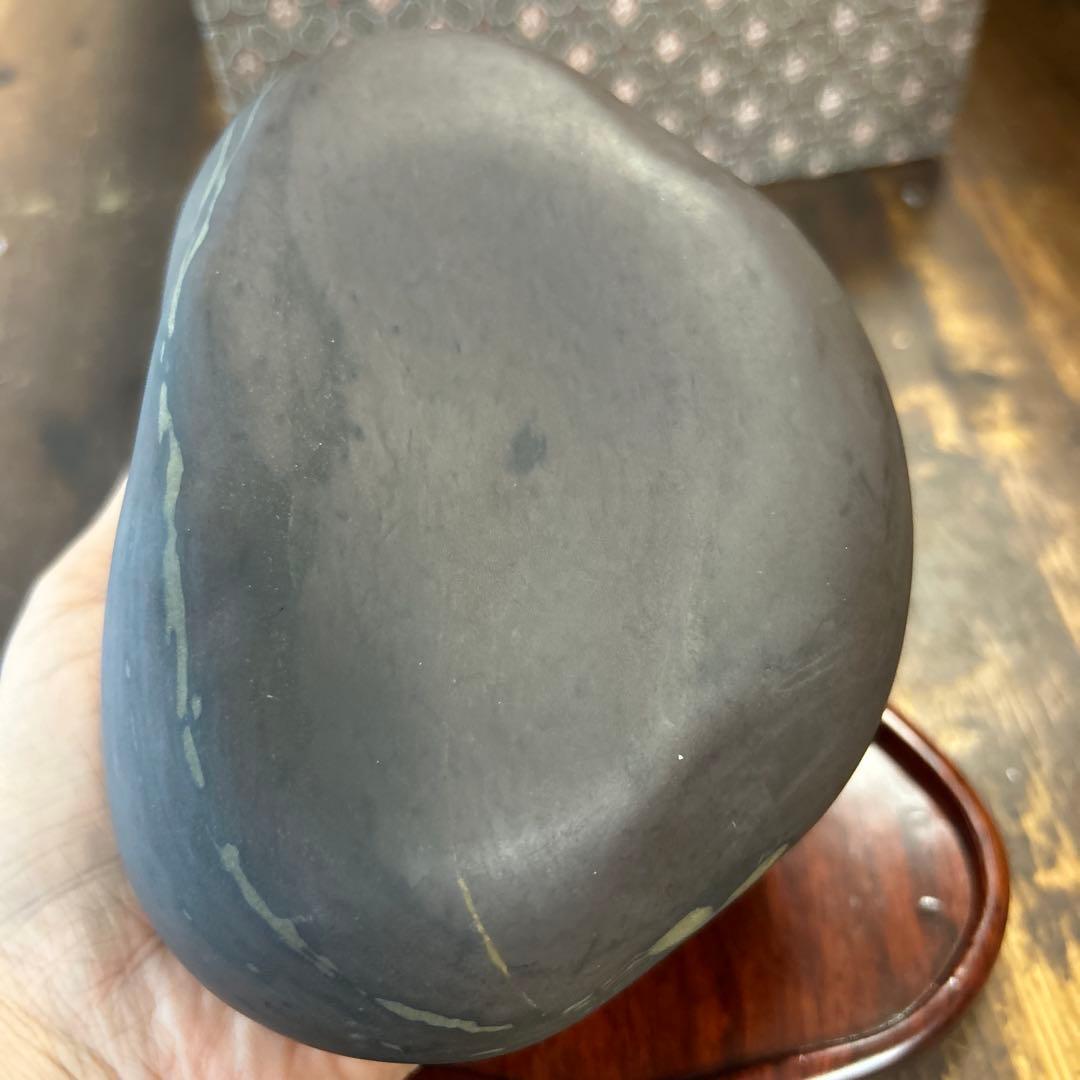 書道 硯 梅花坑水盂椿型　美術品　芸術品　骨董品　工芸品　最高級　逸品　中国美術